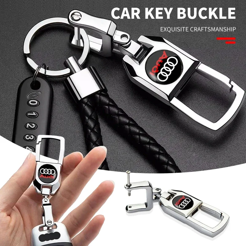 3D Metal Car Badge Key Chain Decorative Keychain Ring For Audi A1 A3 A4 A5 A6 B5 B6 B7 B8 C5 C6 C7 A7 A8 Q3 Q5 8V Accessories
3D Metal Car Badge Key Chain Decorative Keychain Ring For Audi A1 A3 A4 A5 A6 B5 B6 B7 B8 C5 C6 C7 A7 A8 Q3 Q5 8V Accessories