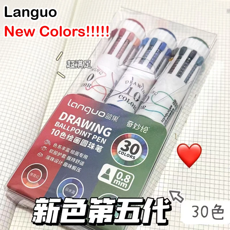 Languo 146 Color Ballpoint Pen 0.8mm Cartoon Soft Grip Press for Drawing Overlay Multicolor Writing Pen Office School Supplies
Languo 146 Color Ballpoint Pen 0.8mm Cartoon Soft Grip Press for Drawing Overlay Multicolor Writing Pen Office School Supplies