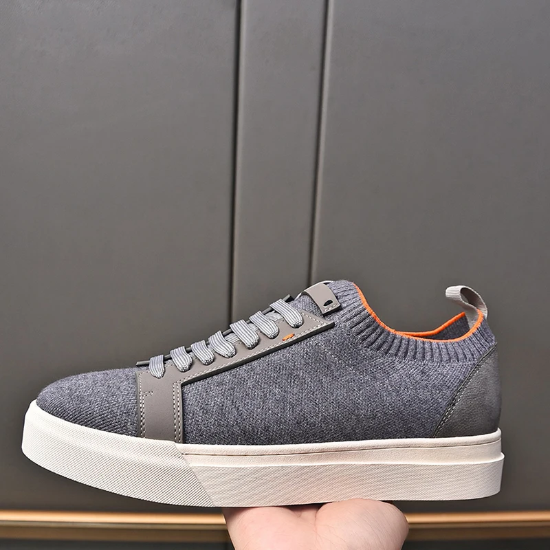 High-quality men's commuter mesh knitted platform sneakers convenient walk comfortable Slip-on Concise casual breathable flat
High-quality men's commuter mesh knitted platform sneakers convenient walk comfortable Slip-on Concise casual breathable flat