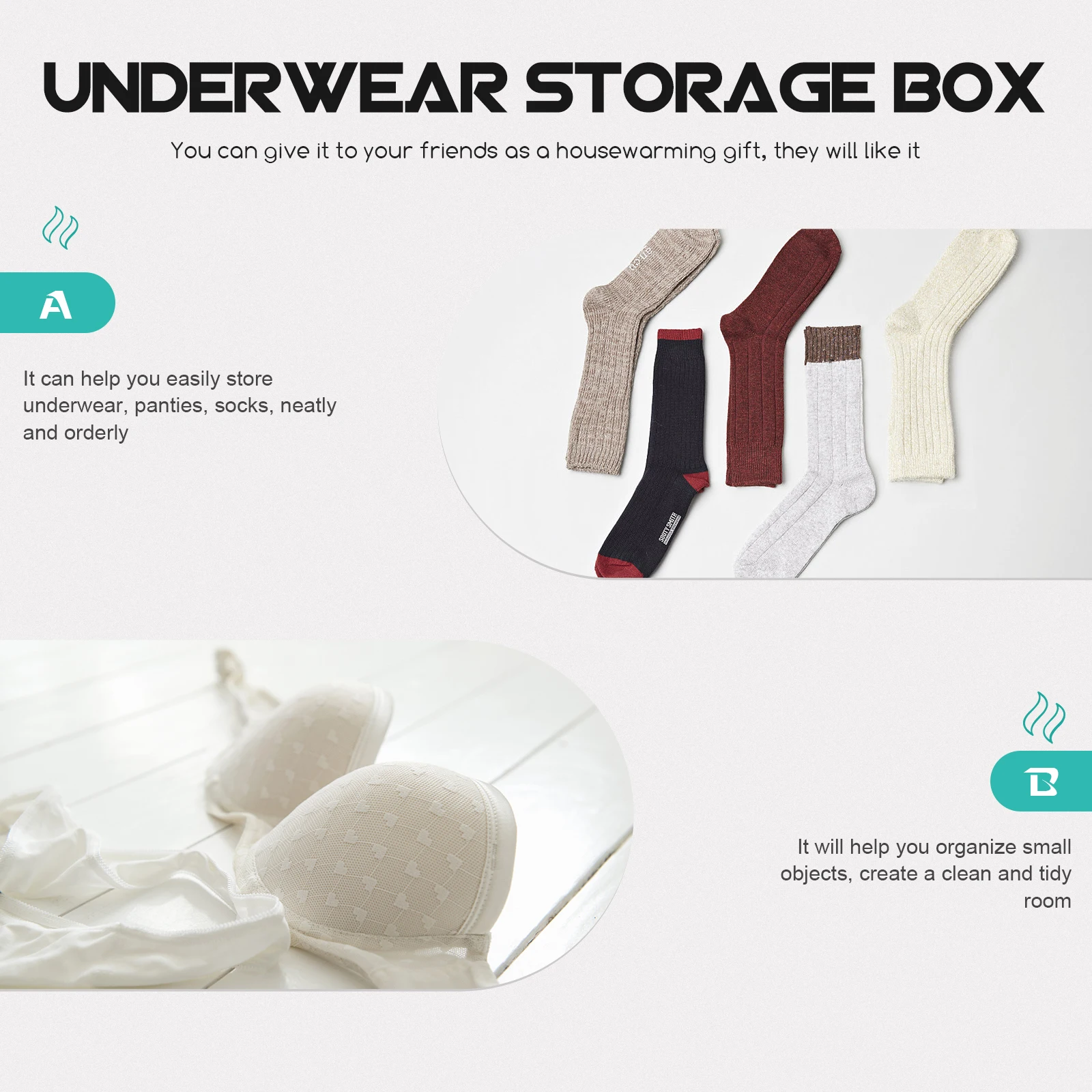 4Pcs Underwear Storage Organizers Wear Resistant Non Woven Fabric Divided Closet Dresser Drawer Sock Holder Sock Container
4Pcs Underwear Storage Organizers Wear Resistant Non Woven Fabric Divided Closet Dresser Drawer Sock Holder Sock Container