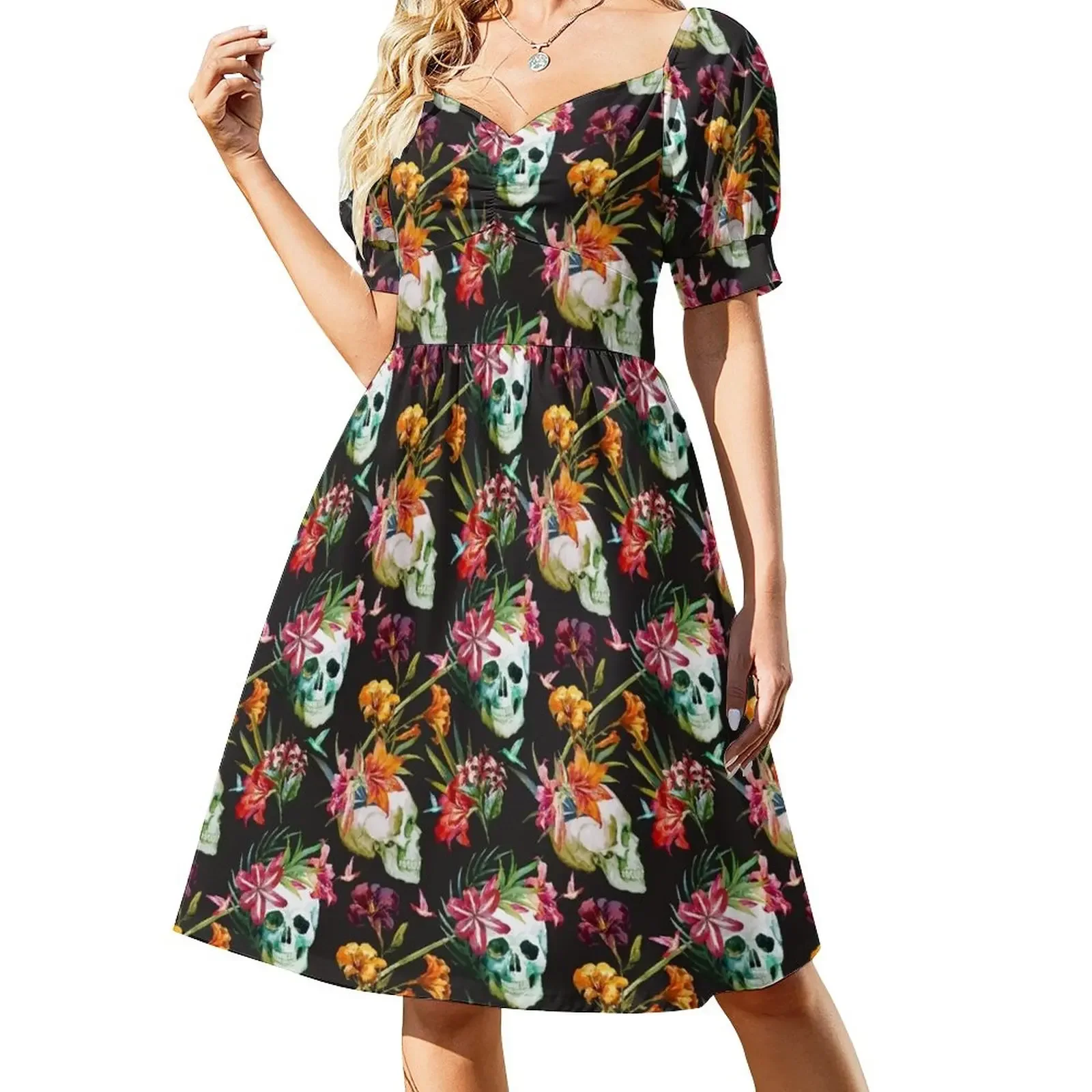 Hawaiian Skull Short-Sleeved Dress dress party evening elegant luxury celebrity Cocktail of dresses wedding guest dress 2025
Hawaiian Skull Short-Sleeved Dress dress party evening elegant luxury celebrity Cocktail of dresses wedding guest dress 2025