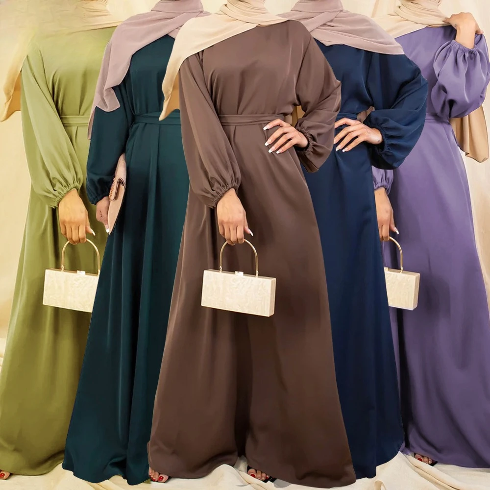 Fashion Muslim Abaya Turkey Modest Dubai EID High Quality Muslim Clothing Satin Solid Color Abaya Dress for Muslim Female
Fashion Muslim Abaya Turkey Modest Dubai EID High Quality Muslim Clothing Satin Solid Color Abaya Dress for Muslim Female