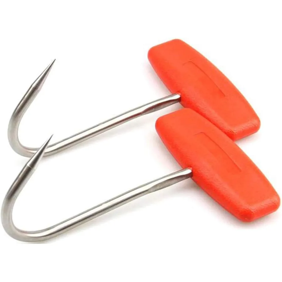 2PCS Meat Hooks for ButcheringT Shaped Boning Hooks with Handle 6 ih Stainless Steel Butcher Shop Tool Kit Orange x2
2PCS Meat Hooks for ButcheringT Shaped Boning Hooks with Handle 6 ih Stainless Steel Butcher Shop Tool Kit Orange x2
