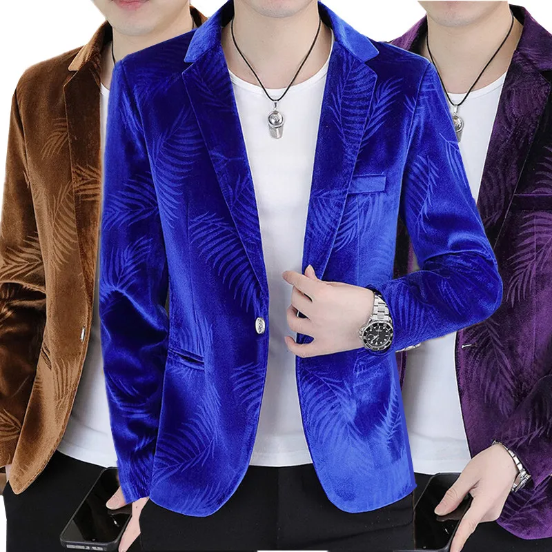 New Men Luxury Gold Velvet Suit Single Button Slim Fit Jacket Male Trend Business Casual , Wedding , Prom , Party Dress Blazers
New Men Luxury Gold Velvet Suit Single Button Slim Fit Jacket Male Trend Business Casual , Wedding , Prom , Party Dress Blazers