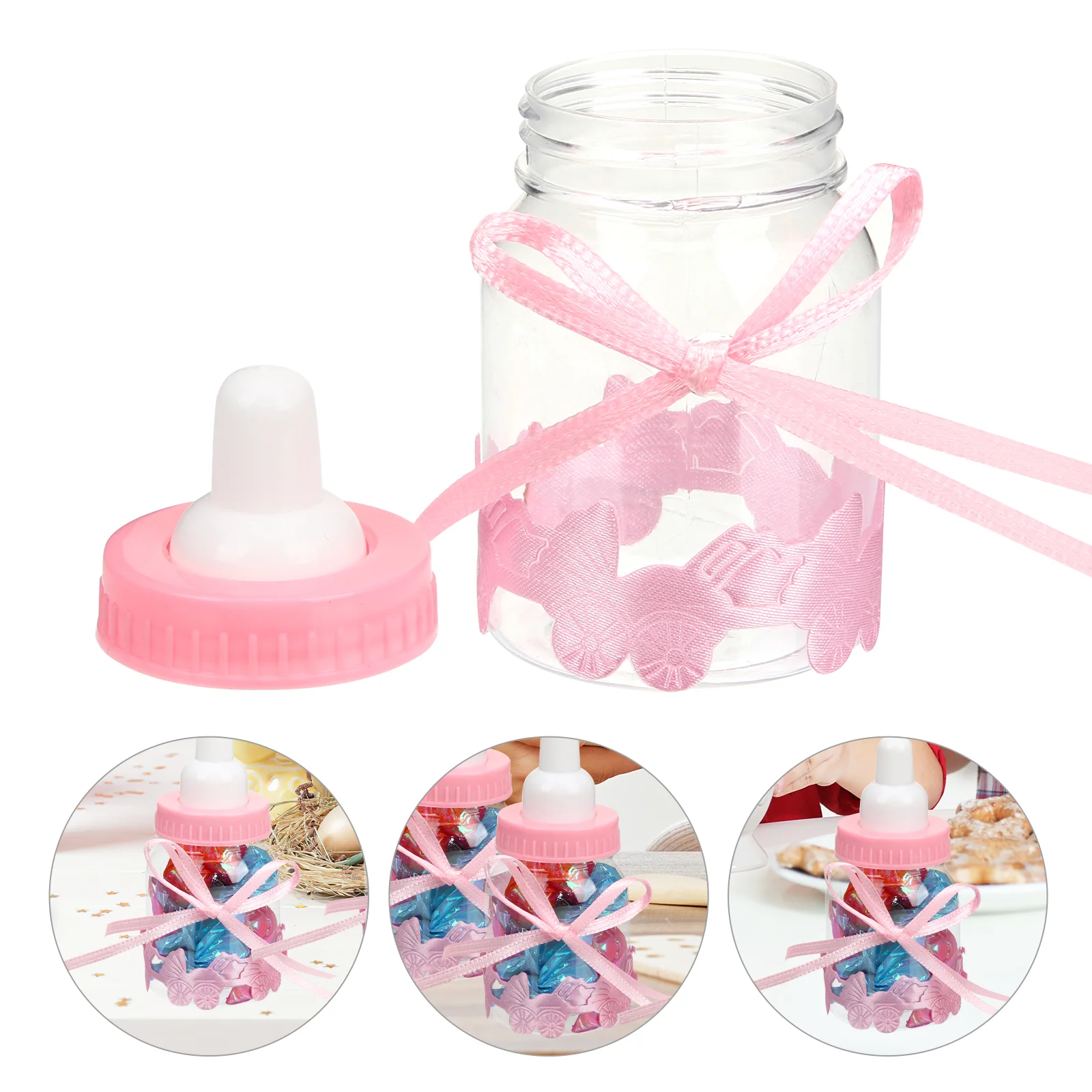 24 Pcs Mini Bottle Baby Bottles Pink Decor Candy Bag Sweets Presents Boxes Shower Girl Newborn
24 Pcs Mini Bottle Baby Bottles Pink Decor Candy Bag Sweets Presents Boxes Shower Girl Newborn