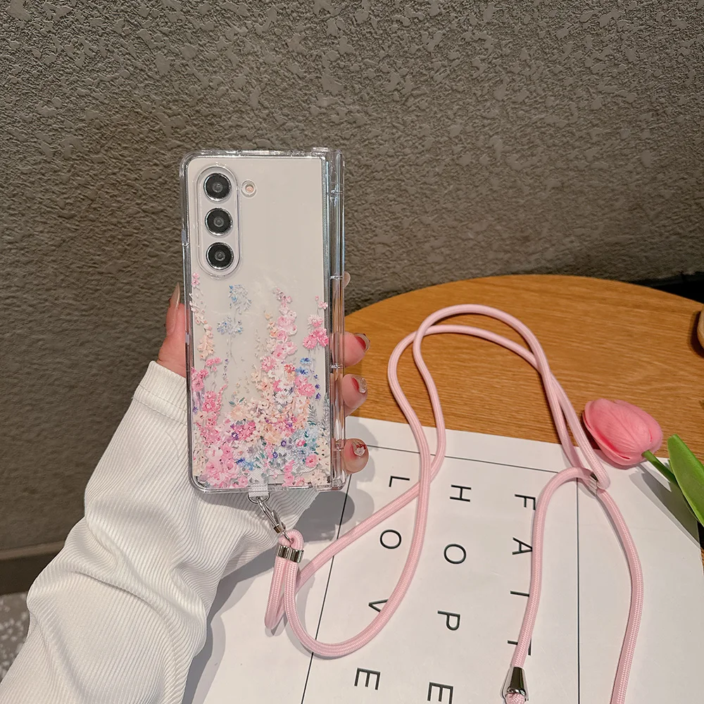 For Samsung Galaxy Z Fold 6 5 4 Case Flowers Painted Bracelet Transparent Shockproof Hinge Protection Hard Back Case Accessories
For Samsung Galaxy Z Fold 6 5 4 Case Flowers Painted Bracelet Transparent Shockproof Hinge Protection Hard Back Case Accessories
