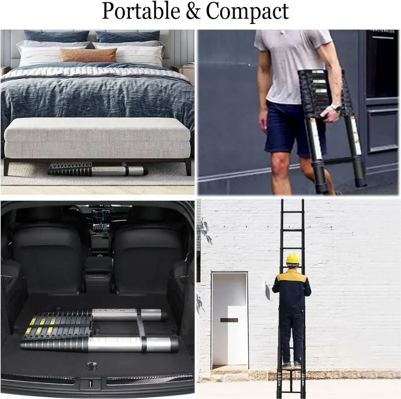 【Brand new】6.2M 20.3FT Heavy Telescopic Ladder with Hooks 14 Steps Aluminum Extending for Indoor Outdoor Roof Work
【Brand new】6.2M 20.3FT Heavy Telescopic Ladder with Hooks 14 Steps Aluminum Extending for Indoor Outdoor Roof Work