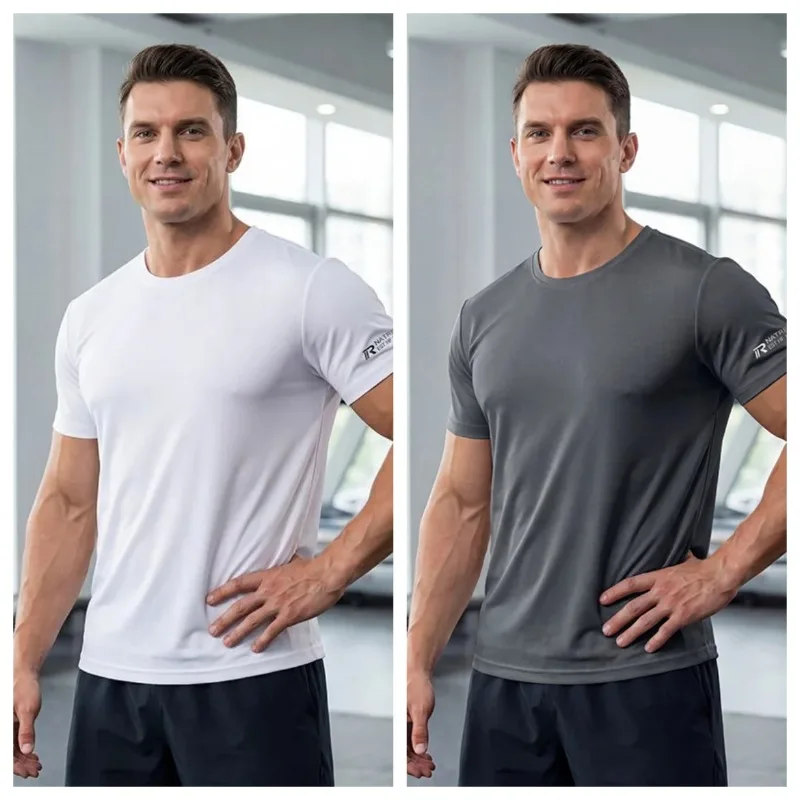 Fashionable Ice Silk Short Sleeved Shorts Set for Men's Outdoor Sweat Absorbing Quick Drying, Lightweight Breathable Sportswear
Fashionable Ice Silk Short Sleeved Shorts Set for Men's Outdoor Sweat Absorbing Quick Drying, Lightweight Breathable Sportswear