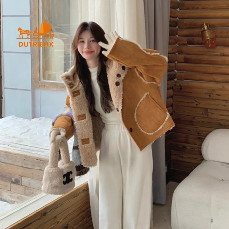 2025 New Winter Women's Double-faced Suede Wool Fur Coat, 100% Real Wool, Fashion Travel Office Warm Women's Real Wool Fur Coat
2025 New Winter Women's Double-faced Suede Wool Fur Coat, 100% Real Wool, Fashion Travel Office Warm Women's Real Wool Fur Coat