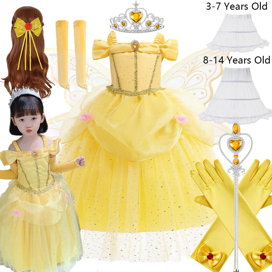 Детское платье Belle Cosplay для вечеринки, Хэллоуин, подарок на день рождения ребенка для девочки, Лидер продаж, Рождественский карнавальный маскарадный костюм 2-10 лет
Детское платье Belle Cosplay для вечеринки, Хэллоуин, подарок на день рождения ребенка для девочки, Лидер продаж, Рождественский карнавальный маскарадный костюм 2-10 лет