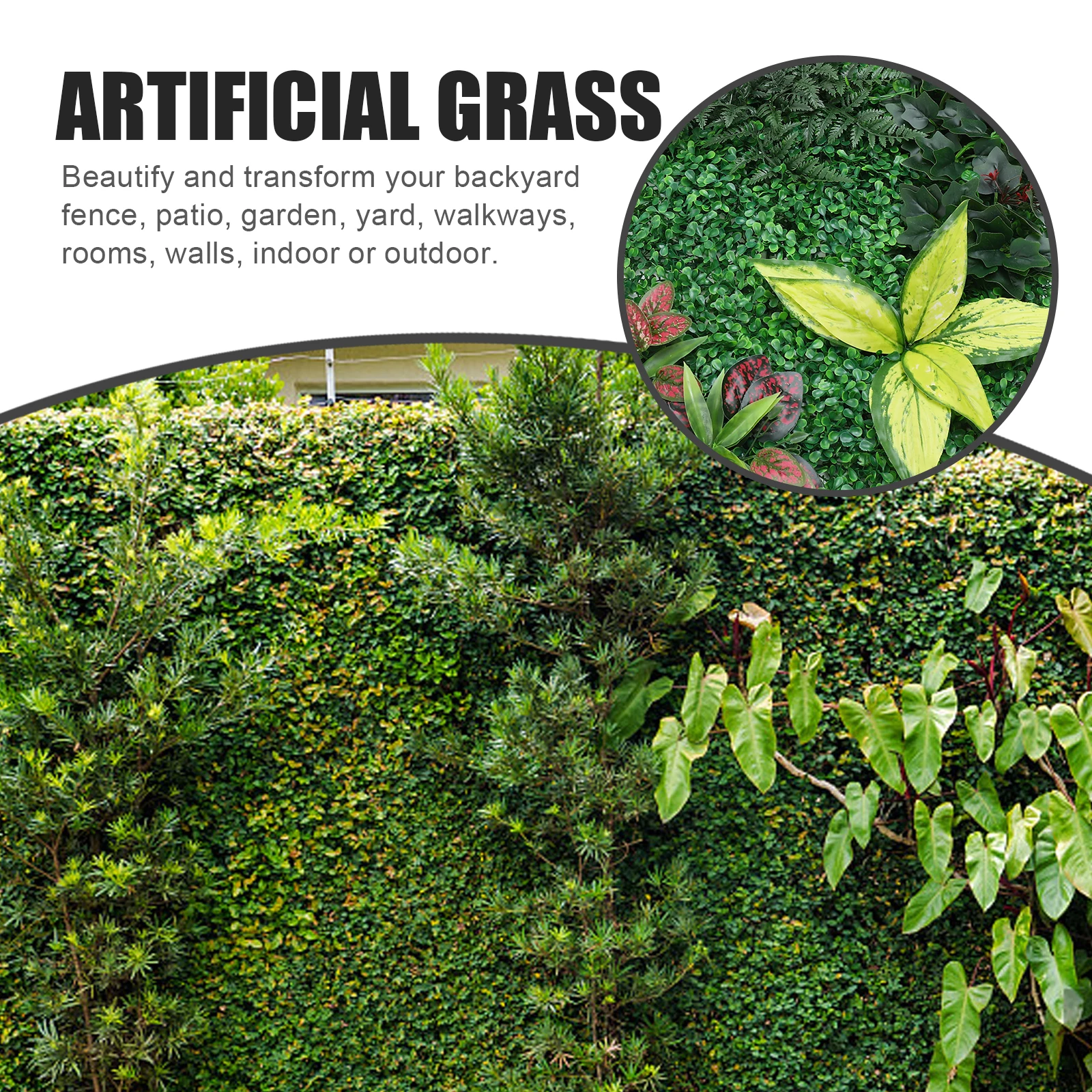 Artificial Grass PanelOutdoor Decoration Fence Grass Panel Backyard Greenery Cover Drywall Concrete Durability Fine Details
Artificial Grass PanelOutdoor Decoration Fence Grass Panel Backyard Greenery Cover Drywall Concrete Durability Fine Details