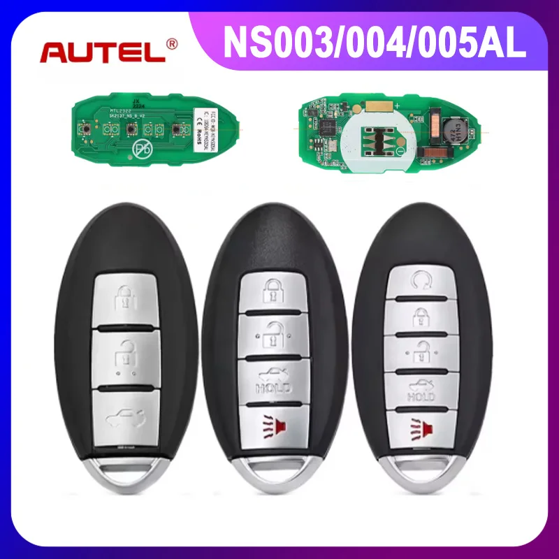 AUTEL IKEYNS003AL IKEYNS004AL IKEYNS005AL NS003AL NS004AL Universal Smart Remote Key for KM100/IM508/IM608 for Nissan Type
AUTEL IKEYNS003AL IKEYNS004AL IKEYNS005AL NS003AL NS004AL Universal Smart Remote Key for KM100/IM508/IM608 for Nissan Type