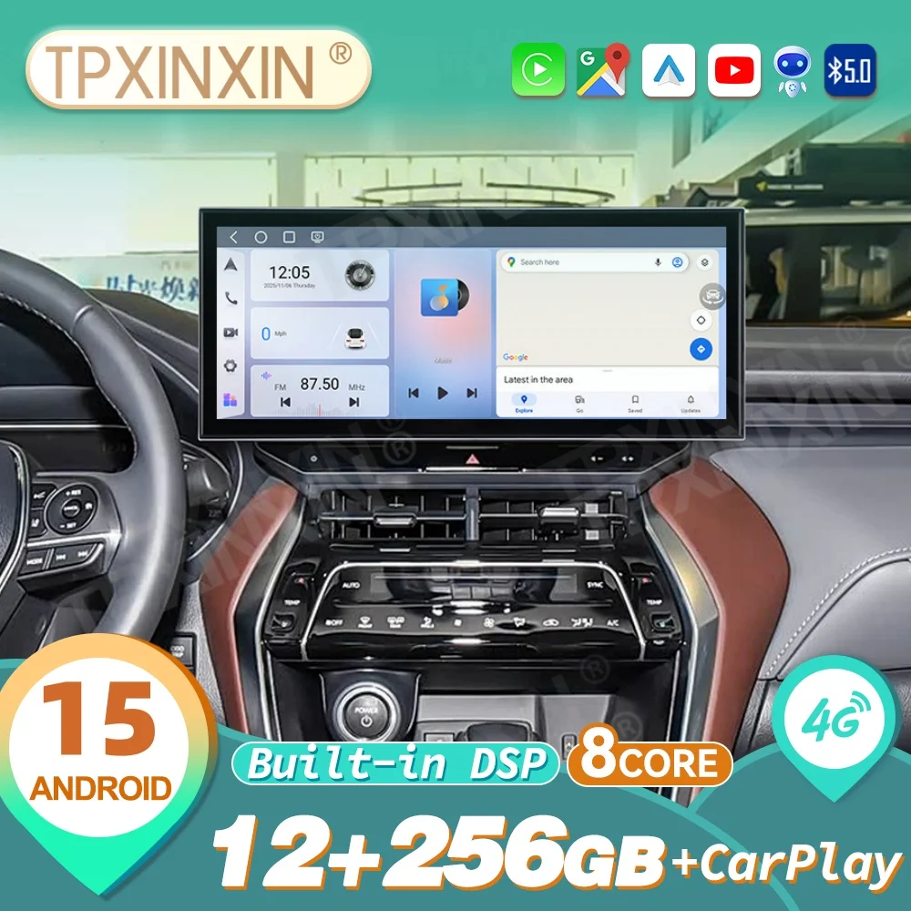 15.8" Android Screen Carplay Auto Car Radio Strero For Toyota Harrier Venza 2022~2025 Navi GPS Car Multimedia Player Head Unit
15.8" Android Screen Carplay Auto Car Radio Strero For Toyota Harrier Venza 2022~2025 Navi GPS Car Multimedia Player Head Unit