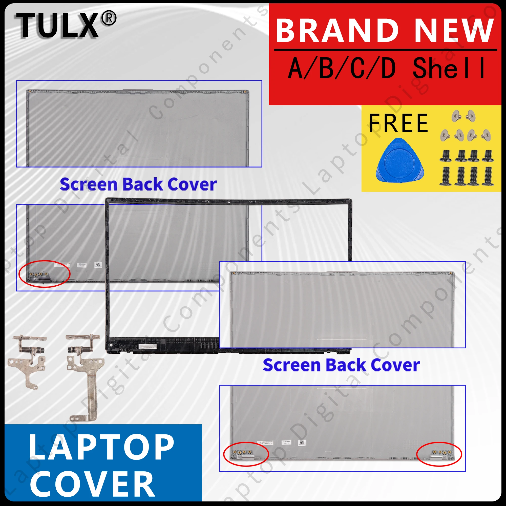 Запасной чехол для VivoBook 15 X512 X512F A512 A512F F512 F512D V5000F, новая верхняя крышка, петли передней рамы
Запасной чехол для VivoBook 15 X512 X512F A512 A512F F512 F512D V5000F, новая верхняя крышка, петли передней рамы