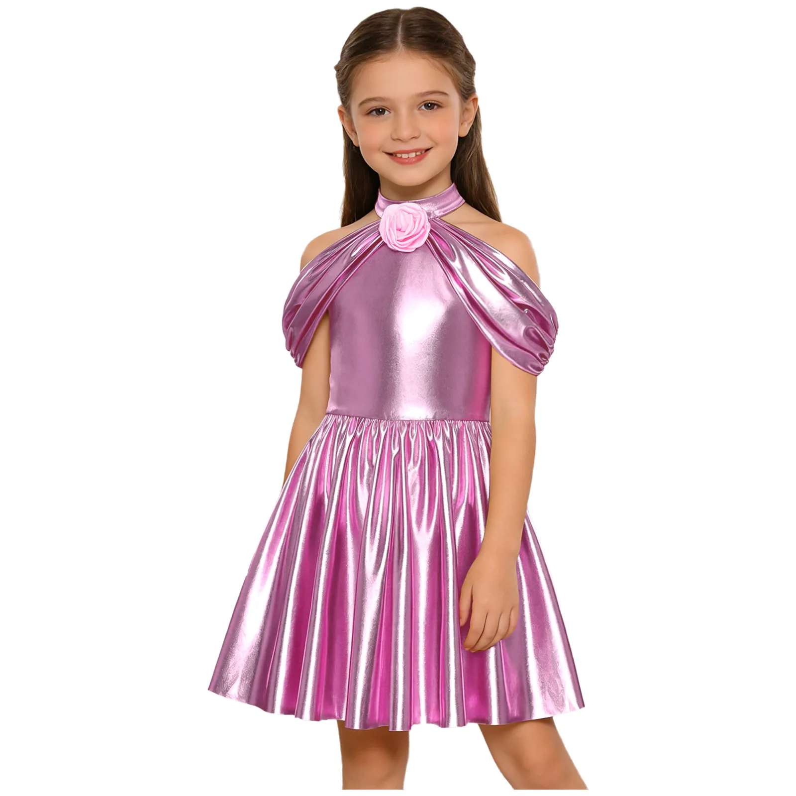 Kids Girls Hip Hop Street Jazz Dance Performance Costume Disco Party Dress Outfits Metallic Shiny Dress Childs Prom Dress
Kids Girls Hip Hop Street Jazz Dance Performance Costume Disco Party Dress Outfits Metallic Shiny Dress Childs Prom Dress