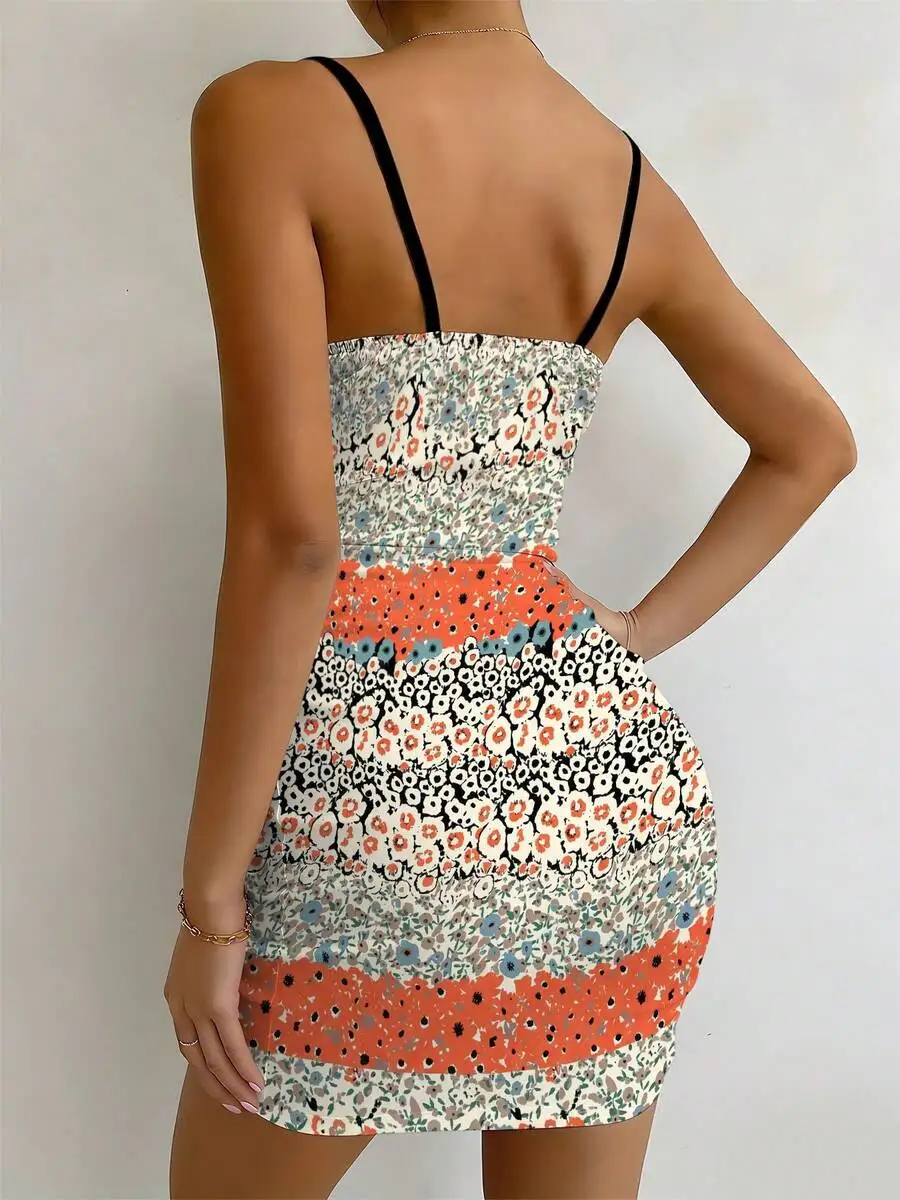 Floral Print Women Strap Mini Dress Casual Summer Beach Outfit
Floral Print Women Strap Mini Dress Casual Summer Beach Outfit
