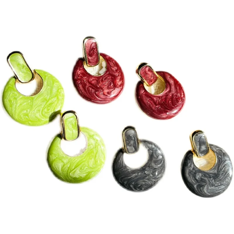 10 pair Fresh Green Red Enamel Craft Earring Studs for Women 925 Silver Needle Accessories Fashion Jewelry Wholesale
10 pair Fresh Green Red Enamel Craft Earring Studs for Women 925 Silver Needle Accessories Fashion Jewelry Wholesale