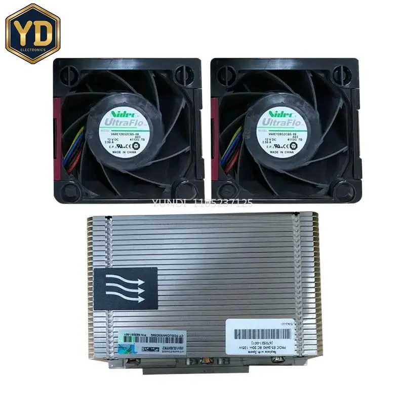 YD Original for DL380 DL380p G8 Gen8 Xeon V2 CPU Kit Heatsink 662522-001 723353 654592-001 Fans Cooling Fan 654577-001 662520-00
YD Original for DL380 DL380p G8 Gen8 Xeon V2 CPU Kit Heatsink 662522-001 723353 654592-001 Fans Cooling Fan 654577-001 662520-00