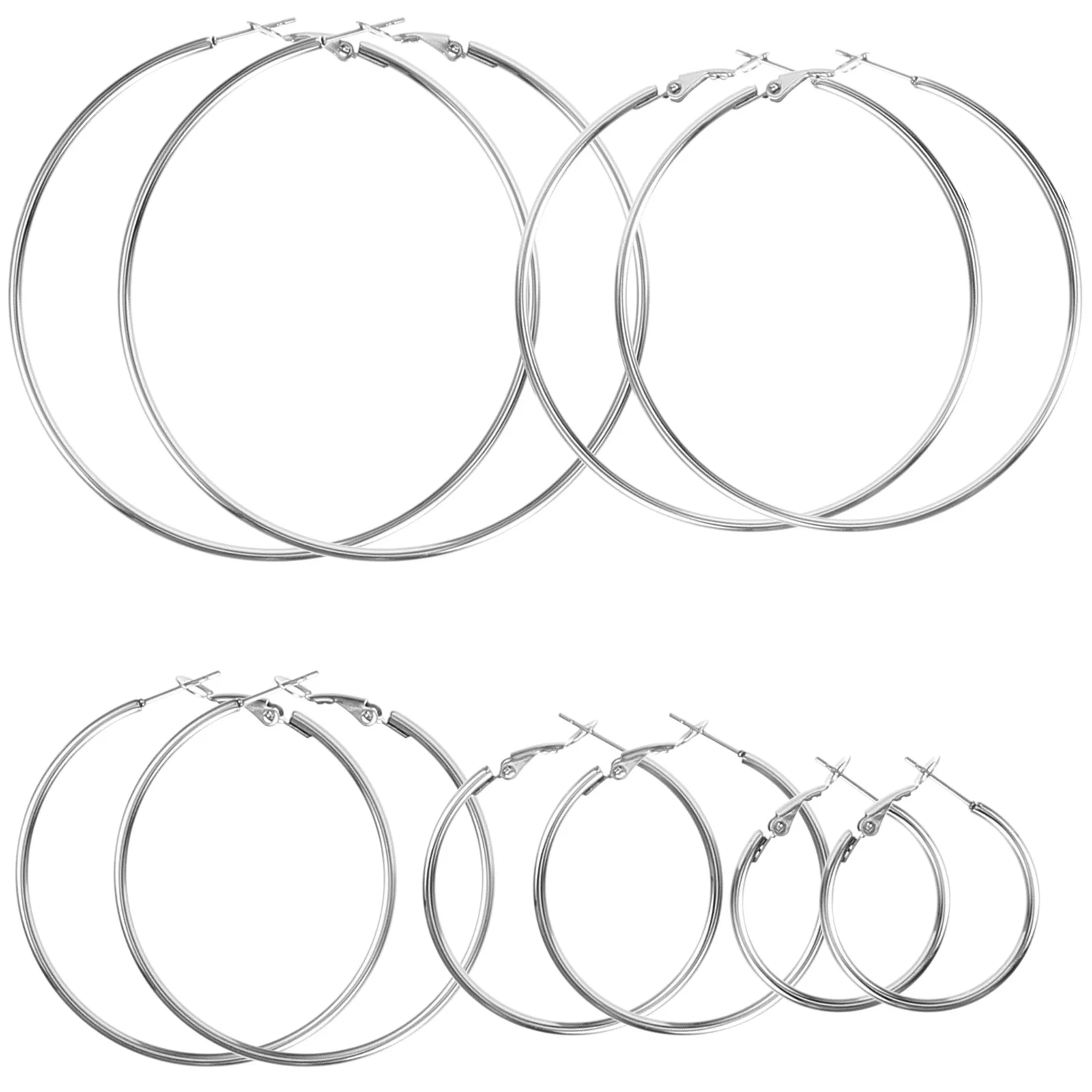 5Pairs Large Circle Earrings Fashion Round Loop Earrings for Women Party Daily Wear Statement Hoop Jewelry Round Earring
5Pairs Large Circle Earrings Fashion Round Loop Earrings for Women Party Daily Wear Statement Hoop Jewelry Round Earring