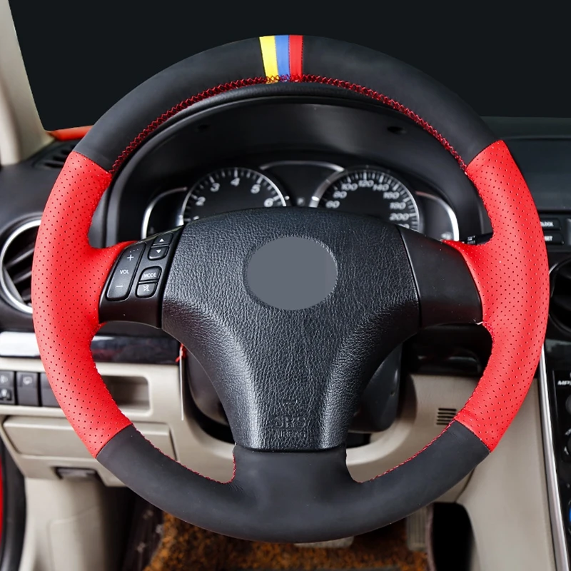 DIY Hand Sewing Black Suede Car Steering Wheel Covers For Mazda 3 Mazda 5 Mazda 6 2003 2004 2005 2006 2007 2008 2009
DIY Hand Sewing Black Suede Car Steering Wheel Covers For Mazda 3 Mazda 5 Mazda 6 2003 2004 2005 2006 2007 2008 2009