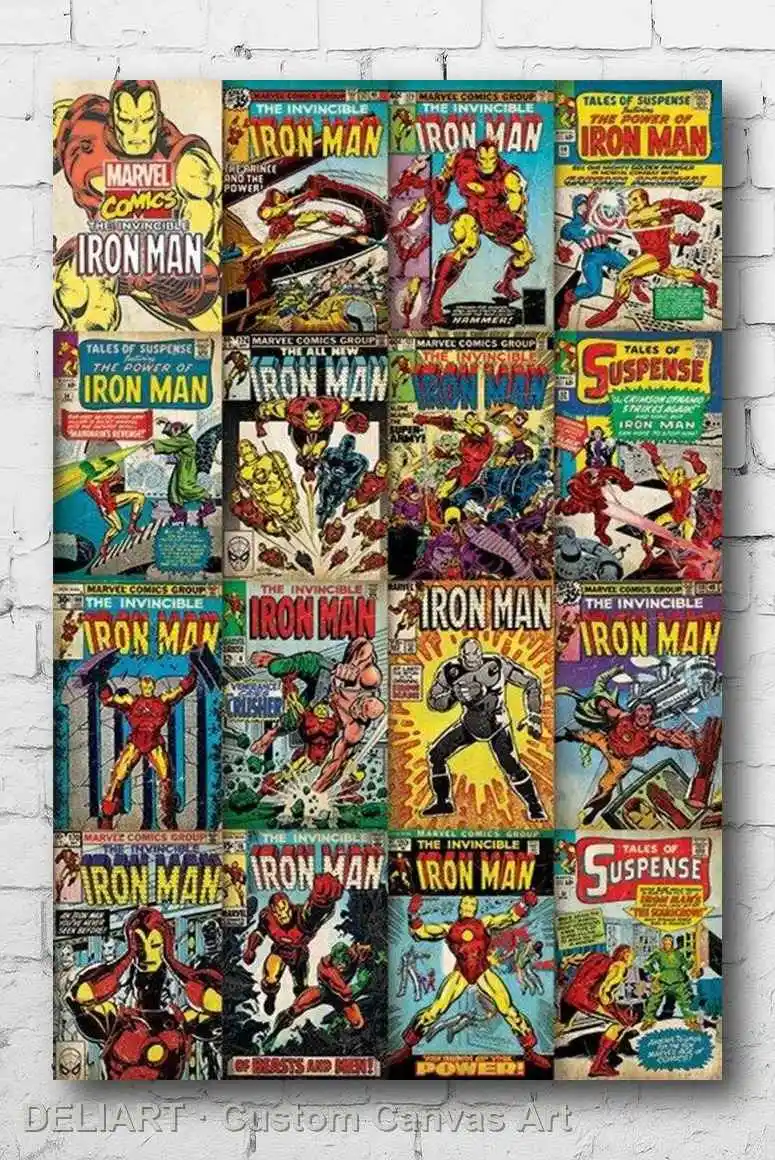 IRON MAN - COMIC COVER COLLAGE Canvas Poster Custom Size Available Room Decoration Home Decor Wall Art
IRON MAN - COMIC COVER COLLAGE Canvas Poster Custom Size Available Room Decoration Home Decor Wall Art