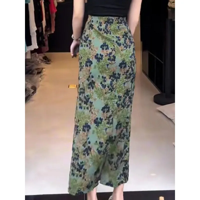 Women's Floral Print Wrap Maxi Skirt High Waist Split Hem Elegant Casual Long Skirt
Women's Floral Print Wrap Maxi Skirt High Waist Split Hem Elegant Casual Long Skirt