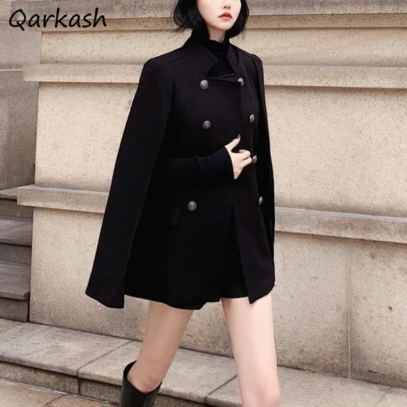 Blends Women Temper Double Breasted Vintage Chic Office Lady Autumn Overcoats High Street Cool Design Graceful Casaco Feminino
Blends Women Temper Double Breasted Vintage Chic Office Lady Autumn Overcoats High Street Cool Design Graceful Casaco Feminino