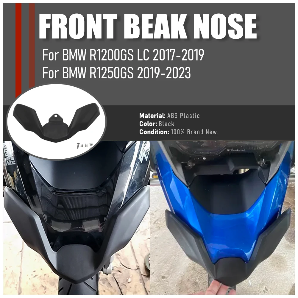 For BMW R1200GS LC 2017-2019 R1250GS 2019-2023 Motorcycle Front Beak Nose R 1200 1250 GS Fairing Extension Wheel Extender Cover