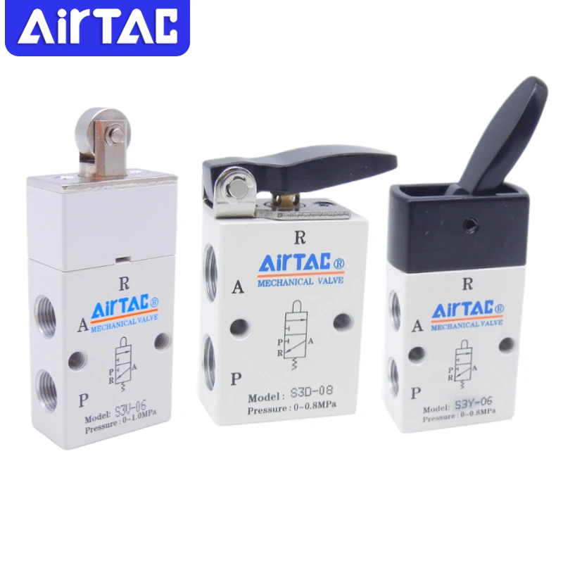 Airtac S3V/S3C/S3HS-M5/06/08 Регулирующий клапан рычажного типа (3/2 хода) Воздушно-пневматический механический клапан Селекционные ручные регулирующие клапаны
Airtac S3V/S3C/S3HS-M5/06/08 Регулирующий клапан рычажного типа (3/2 хода) Воздушно-пневматический механический клапан Селекционные ручные регулирующие клапаны