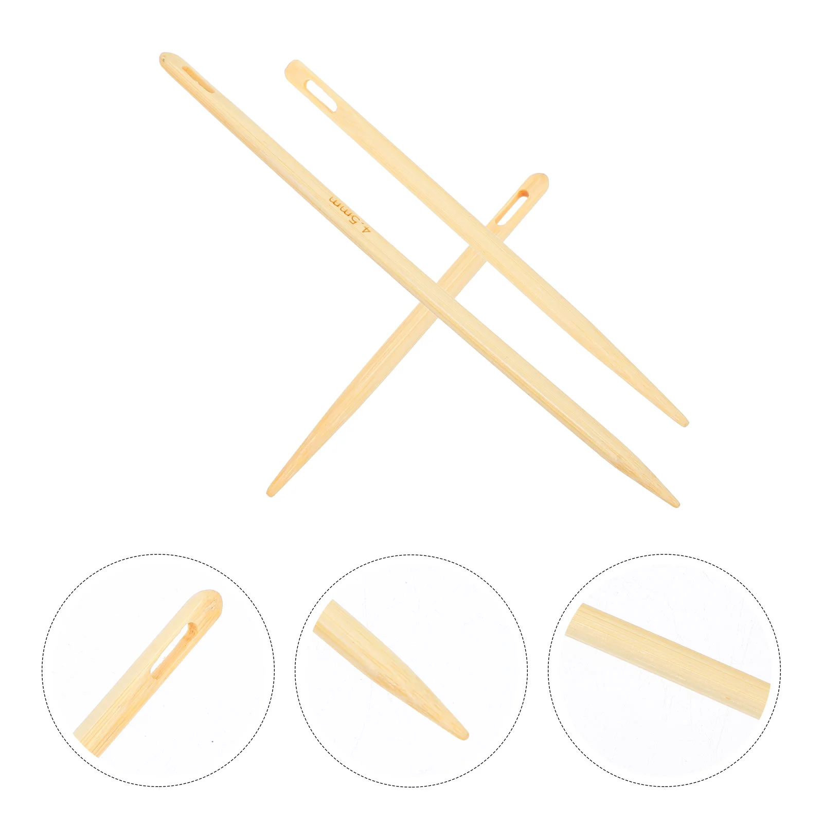 3 Pcs Big Eye Needle Knitting Needles Crocheting Supplies to Weave Circular Bamboo Hook Kit Hand Sewing Circle Weaving Tools
3 Pcs Big Eye Needle Knitting Needles Crocheting Supplies to Weave Circular Bamboo Hook Kit Hand Sewing Circle Weaving Tools