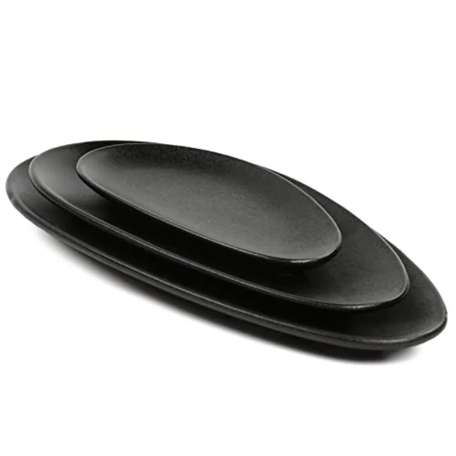 Large Oval Serving Platters 16"/14"/10" Porcelain Serving Platters for Party BBQ Stackable Serving Trays Serving Plates for App
Large Oval Serving Platters 16"/14"/10" Porcelain Serving Platters for Party BBQ Stackable Serving Trays Serving Plates for App