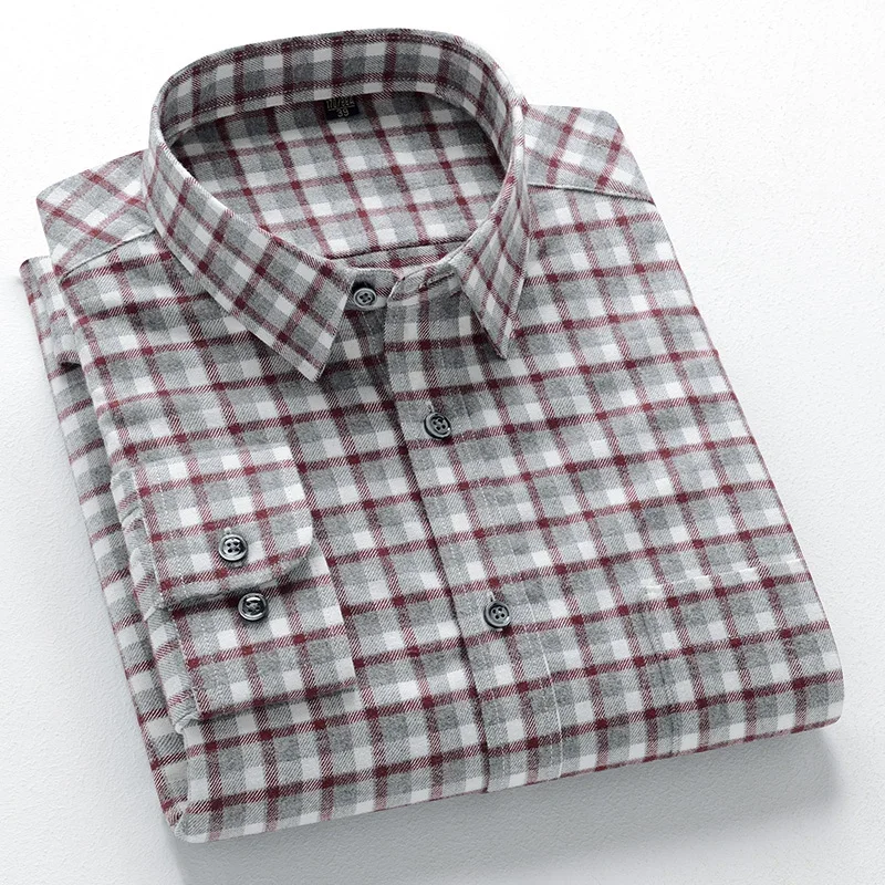BROWON Brand Long Sleeves Shirts for Men Turn-down Collar 2025 Autumn Casual Plaid Shirts Men Spring 100% Cotton Work Tops Man
BROWON Brand Long Sleeves Shirts for Men Turn-down Collar 2025 Autumn Casual Plaid Shirts Men Spring 100% Cotton Work Tops Man