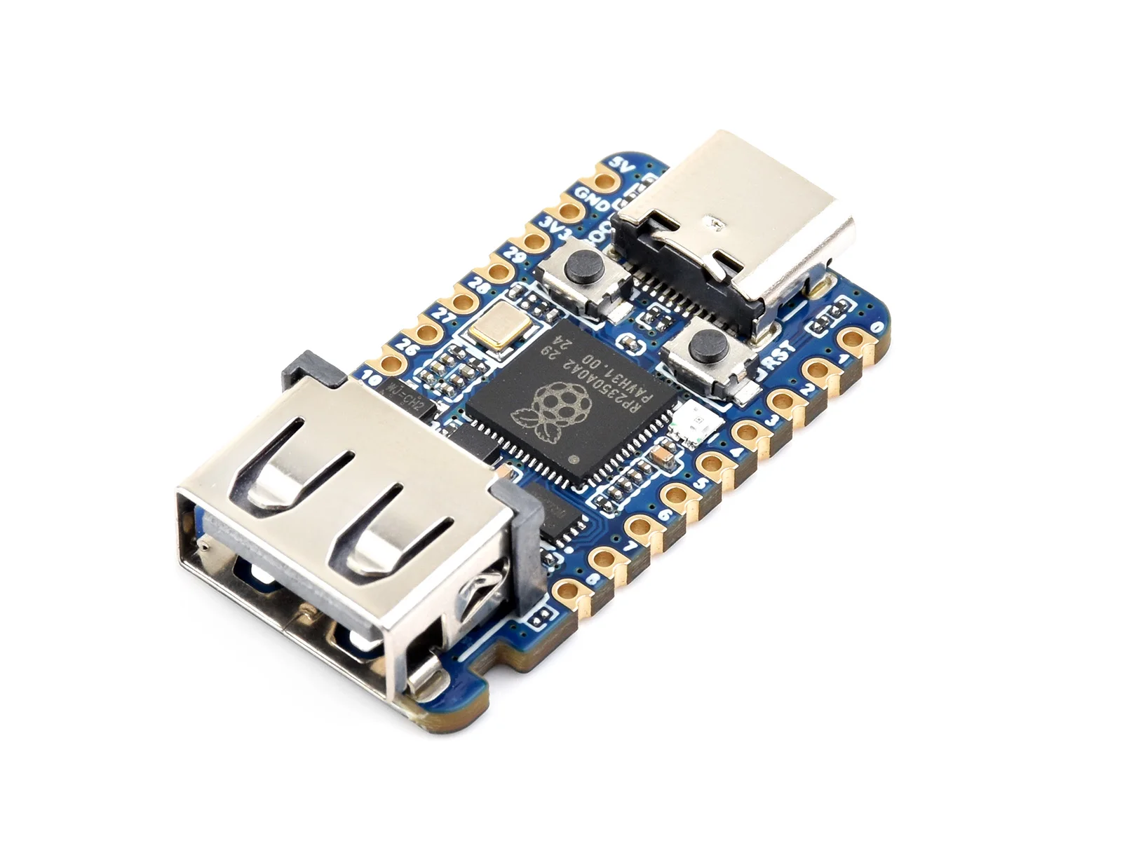 RP2350-USB-A, мини-плата разработки USB Waveshare RP2350A, на базе двухъядерного/архитектурного микроконтроллера Raspberry Pi RP2350A
RP2350-USB-A, мини-плата разработки USB Waveshare RP2350A, на базе двухъядерного/архитектурного микроконтроллера Raspberry Pi RP2350A