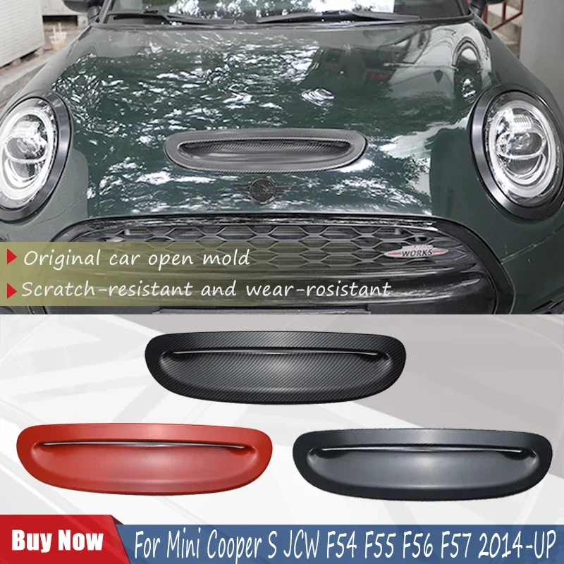 Carbon Fiber Pattern For Mini Cooper S JCW F54 F55 F56 F57 2014-UP Front Engine Hood Bonnet Vent Scoop Air Outlet Cover Trim
Carbon Fiber Pattern For Mini Cooper S JCW F54 F55 F56 F57 2014-UP Front Engine Hood Bonnet Vent Scoop Air Outlet Cover Trim