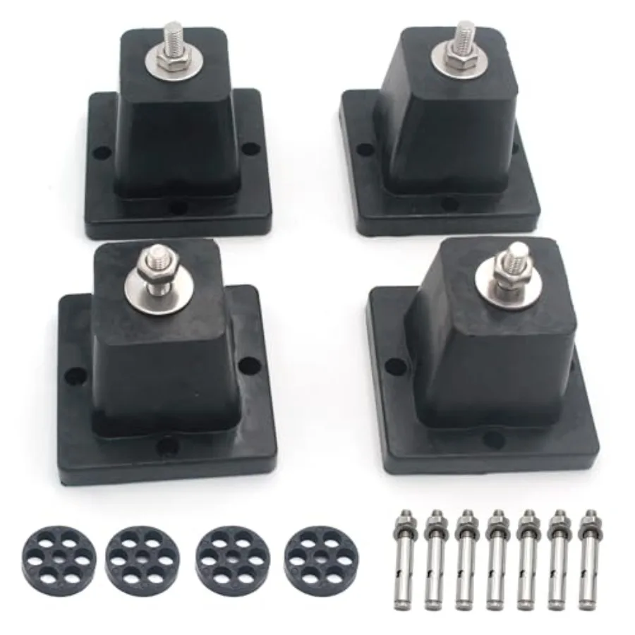 Anti-Vibration Shock Absorbing Rubber Ground Stand Mounting Bracket for HVAC Central Air Conditioning or Mini Split Air Conditi
Anti-Vibration Shock Absorbing Rubber Ground Stand Mounting Bracket for HVAC Central Air Conditioning or Mini Split Air Conditi