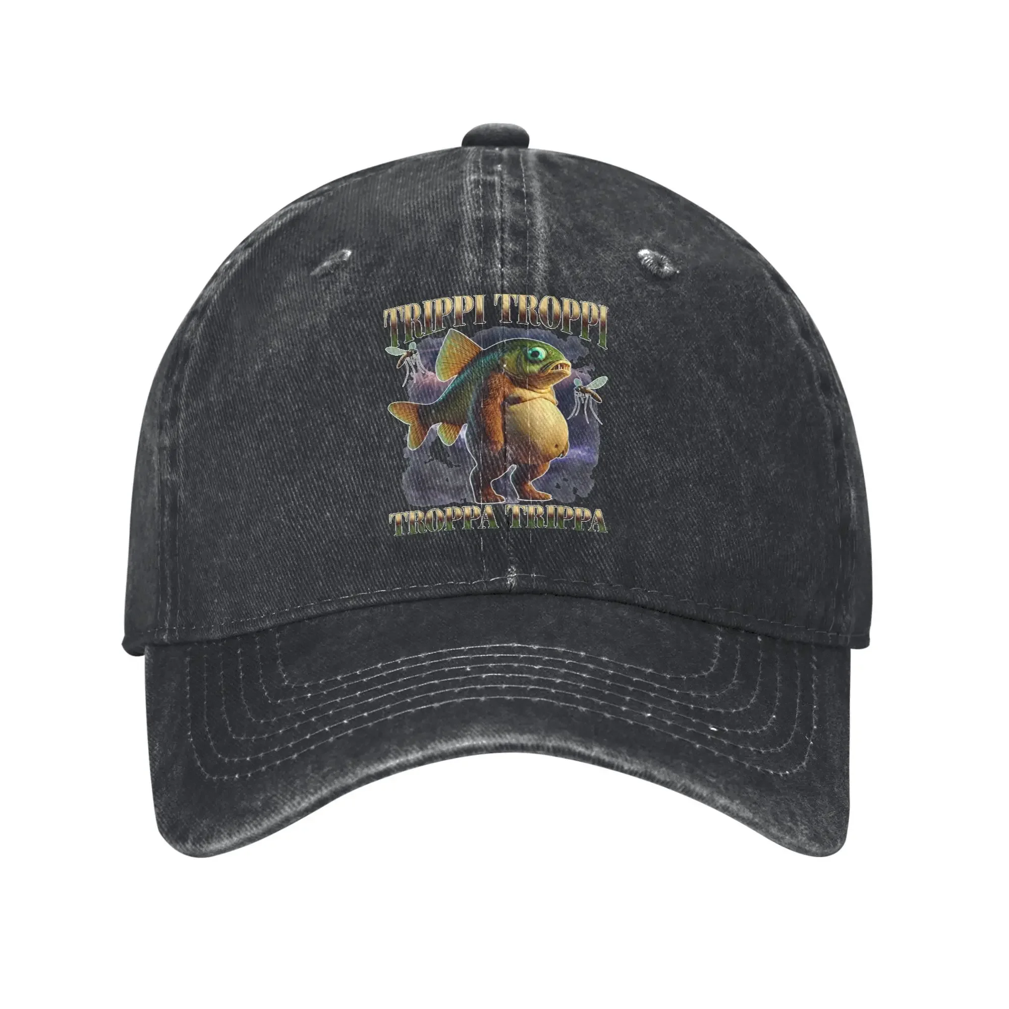Vintage Trippi Troppi Fish Italian Brainrot Baseball Caps for Men Women Distressed Denim Headwear Outdoor Adjustable Fit Hats
Vintage Trippi Troppi Fish Italian Brainrot Baseball Caps for Men Women Distressed Denim Headwear Outdoor Adjustable Fit Hats