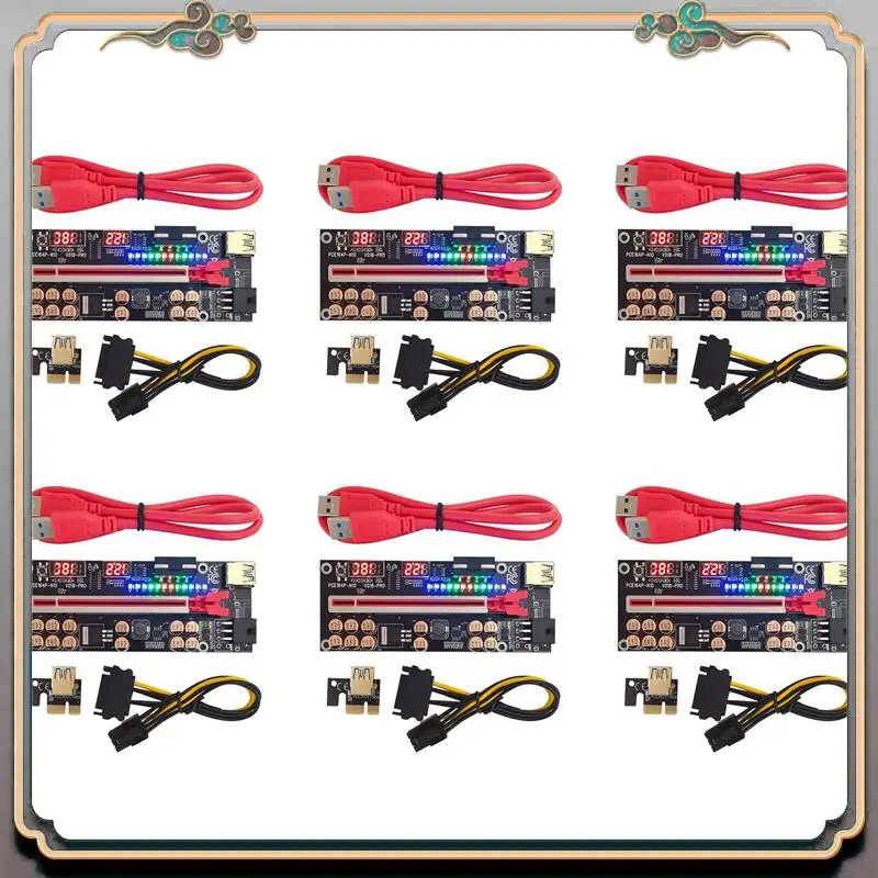 Прочный 6X VER018 PRO PCI-E Riser Card USB 3.0 Кабель 018 PLUS PCI Express 1X–16X Удлинитель Pcie Адаптер для добычи BTC (красный)
Прочный 6X VER018 PRO PCI-E Riser Card USB 3.0 Кабель 018 PLUS PCI Express 1X–16X Удлинитель Pcie Адаптер для добычи BTC (красный)