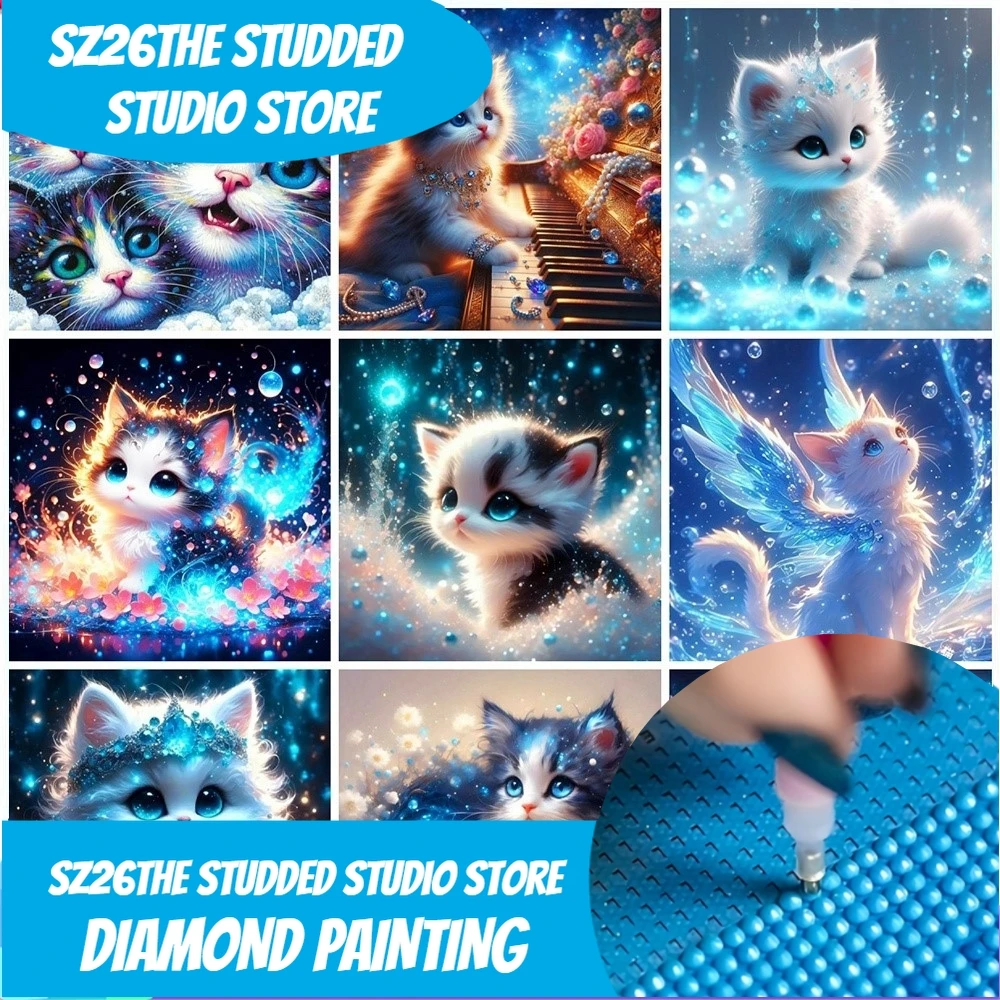 Новинка! Алмазная мозаика Sz26: Картина из стразов с изображением животного (кошка), полная выкладка, для декора дома.
Новинка! Алмазная мозаика Sz26: Картина из стразов с изображением животного (кошка), полная выкладка, для декора дома.