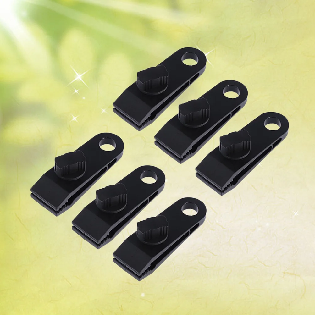 6pcs Clips Heavy Duty Lock Grip Awning Clamp Set Instant Clip for Camping Canopies Tarps Caravan (Black)
6pcs Clips Heavy Duty Lock Grip Awning Clamp Set Instant Clip for Camping Canopies Tarps Caravan (Black)