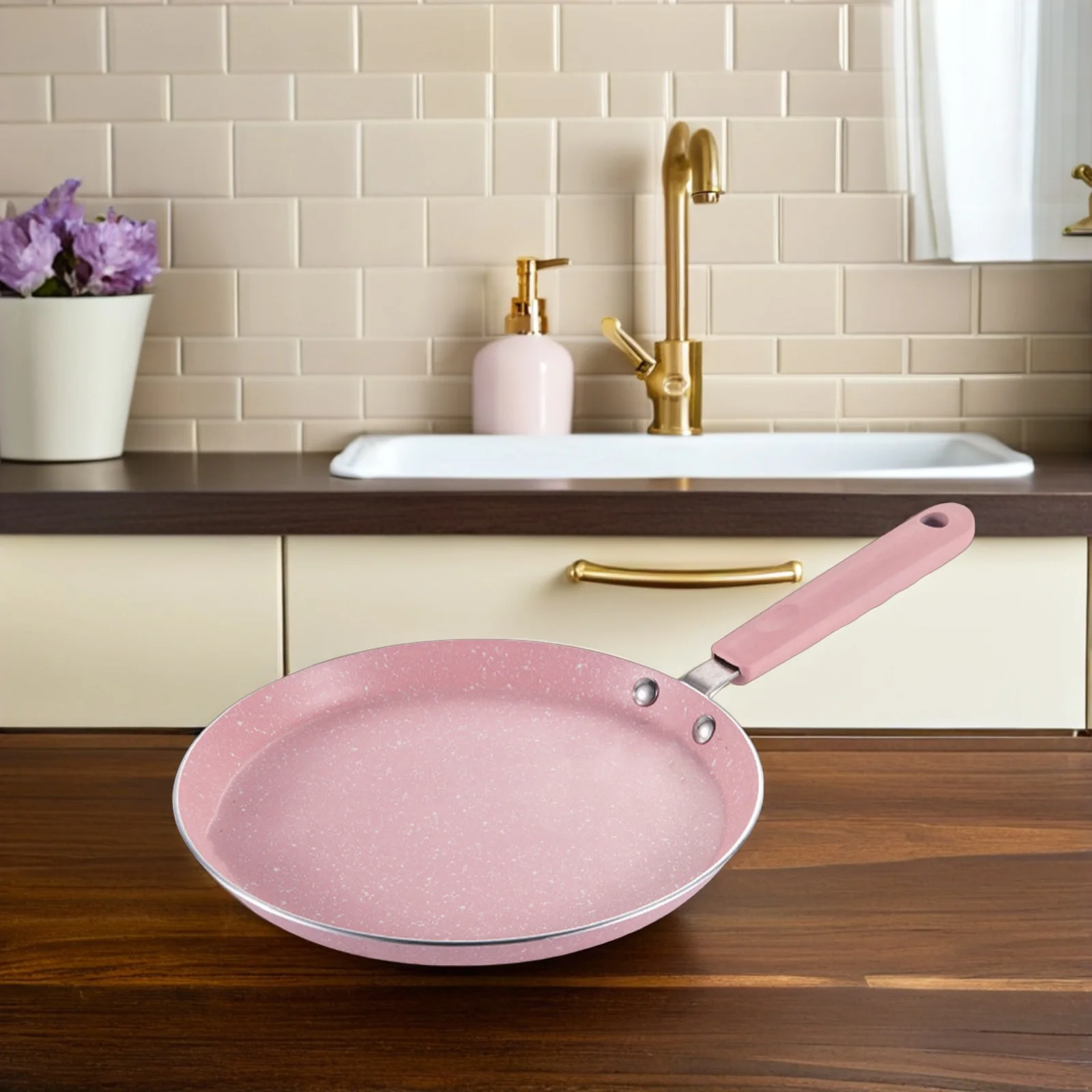 1Pcs Sturdy Non-Stick Aluminum Alloy Frying Pan Handle Anti-Scalding Long-Lasting Pancake Steak Cooking Utensil
1Pcs Sturdy Non-Stick Aluminum Alloy Frying Pan Handle Anti-Scalding Long-Lasting Pancake Steak Cooking Utensil