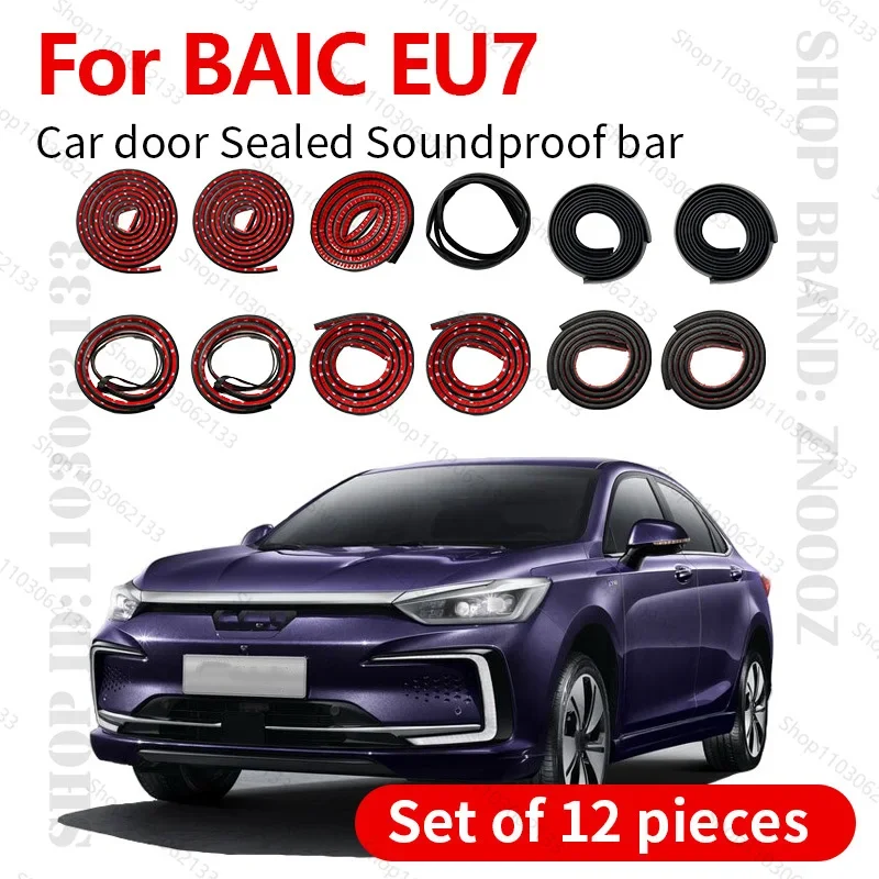 For 2019-2022 BAIC EU7 C62DB Car Door Seal Strip Rubber Double Layer Sealing Protector Soundproof Dustproof Seal Strip 12PCS Set
For 2019-2022 BAIC EU7 C62DB Car Door Seal Strip Rubber Double Layer Sealing Protector Soundproof Dustproof Seal Strip 12PCS Set