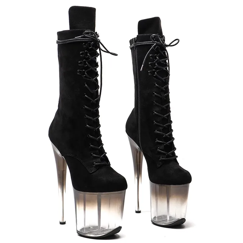 LAIJIANJINXIA New 20CM/8Inch Suede Upper Women's Platform Party High Heels Modern Mid-Calf Boots Pole Dance Shoes 732
LAIJIANJINXIA New 20CM/8Inch Suede Upper Women's Platform Party High Heels Modern Mid-Calf Boots Pole Dance Shoes 732