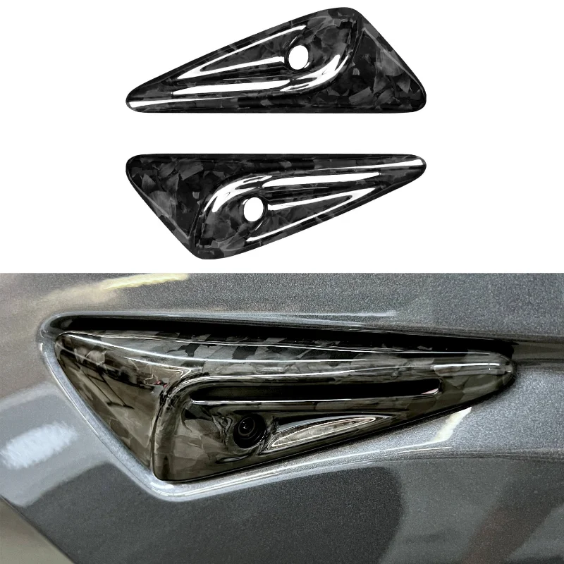 For Tesla new version Model Y/3/X dry carbon fiber fender mudguard camera cover, HW4.0/HW3.0 upgrade appearance
For Tesla new version Model Y/3/X dry carbon fiber fender mudguard camera cover, HW4.0/HW3.0 upgrade appearance