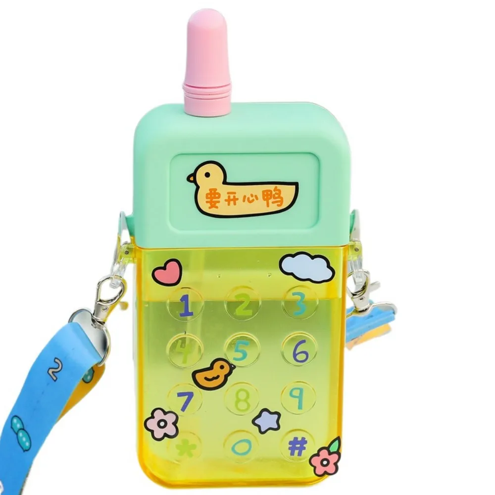 Shatter-resistant Mobile Phone Water Bottle Adjustable Strap Cute Plastic Drinking Kettle Cartoon Sport Drinking Cup Home Decor
Shatter-resistant Mobile Phone Water Bottle Adjustable Strap Cute Plastic Drinking Kettle Cartoon Sport Drinking Cup Home Decor