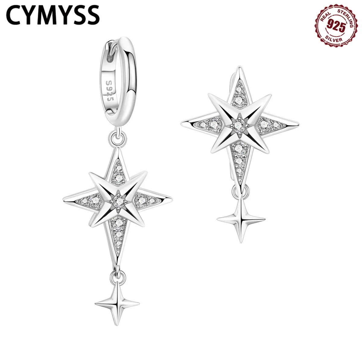 CYMYSS 2025 New 925 Sterling Silver Asymmetrical Starburst Earrings-Silver Boutique Birthday Party Gift Jewelry Ladies Earrings
CYMYSS 2025 New 925 Sterling Silver Asymmetrical Starburst Earrings-Silver Boutique Birthday Party Gift Jewelry Ladies Earrings