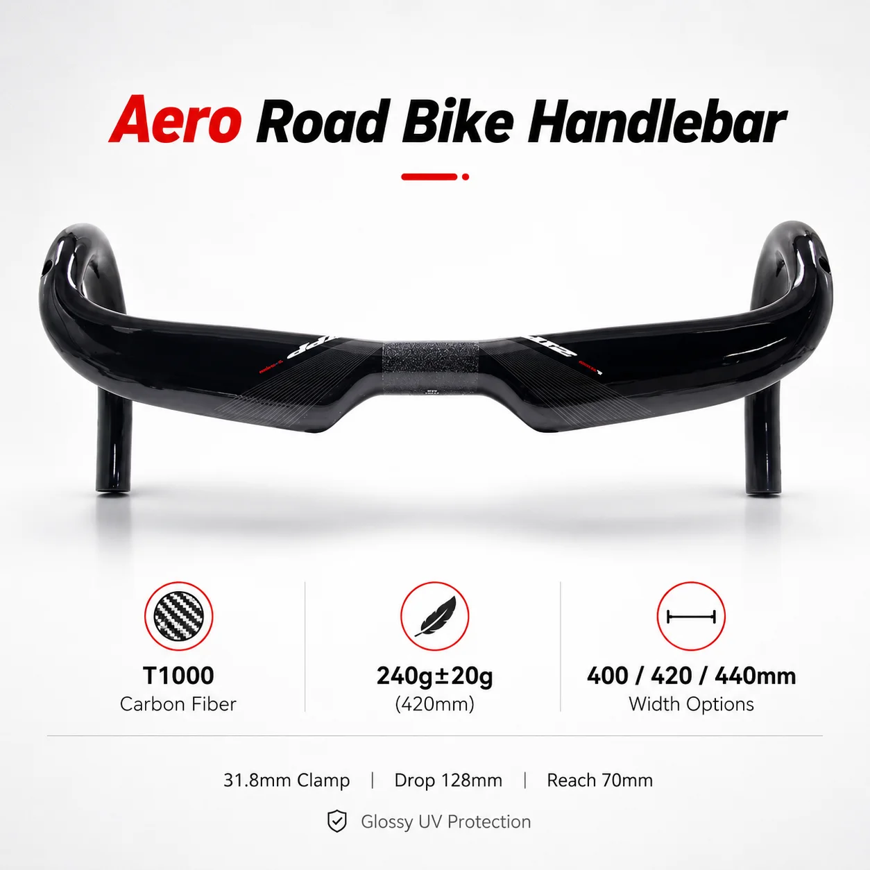 SL70 Aero Full Carbon Integrated Handlebar & Stem, 380/400/420/440mm Width, Glossy Finish for Road Bike
SL70 Aero Full Carbon Integrated Handlebar & Stem, 380/400/420/440mm Width, Glossy Finish for Road Bike