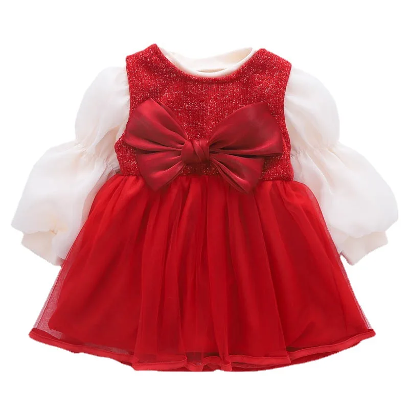 Spring Newborn Dress Girl Princess Birthday Party Bowknot Christmas Red Dress Girl Baby Cotton Warm Baby Set Children's Clothing
Spring Newborn Dress Girl Princess Birthday Party Bowknot Christmas Red Dress Girl Baby Cotton Warm Baby Set Children's Clothing