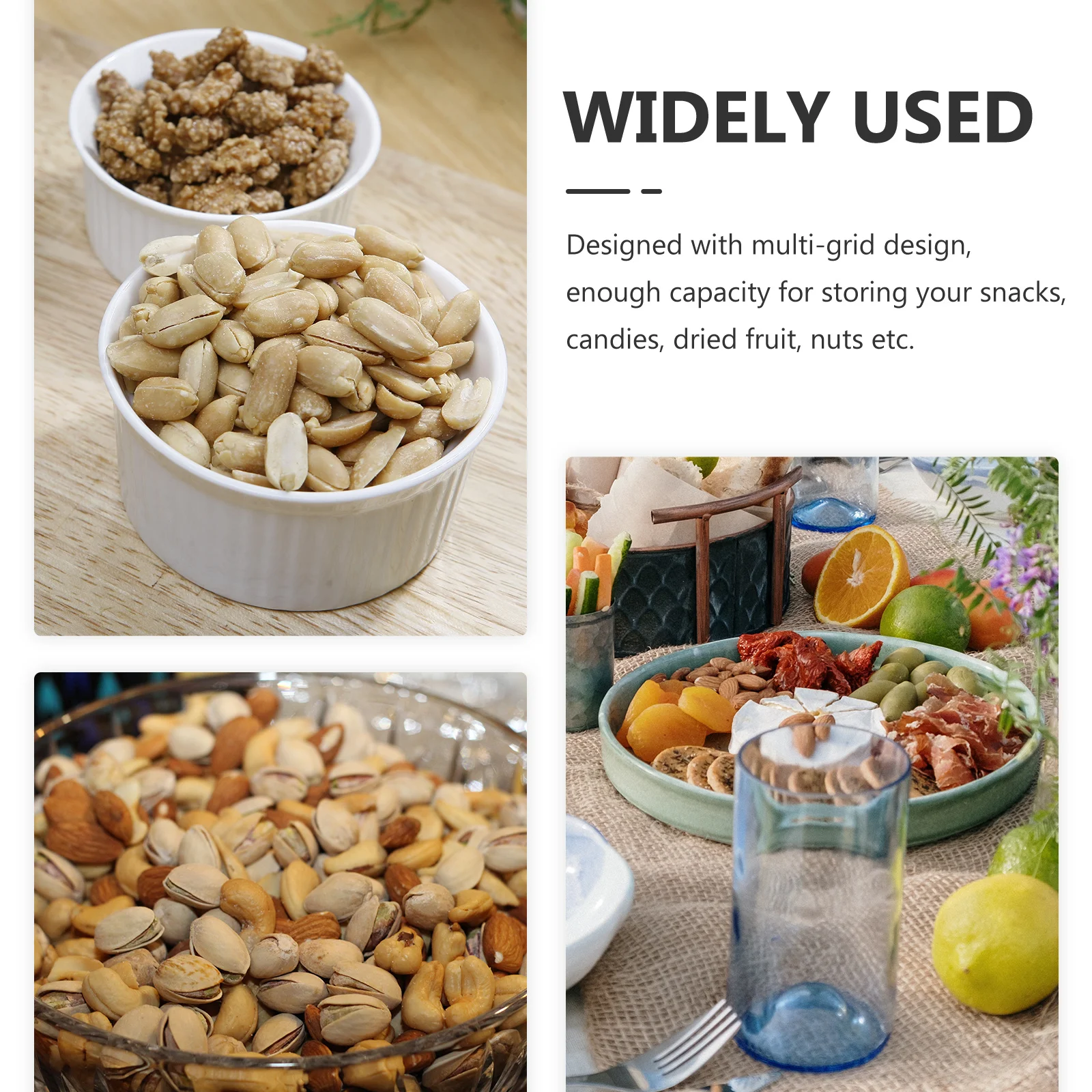 Snack Storage Box Multi Grid Nut Candy Tray Separated Compartments Dry Fruit Organizer for Party Home Decoration
Snack Storage Box Multi Grid Nut Candy Tray Separated Compartments Dry Fruit Organizer for Party Home Decoration