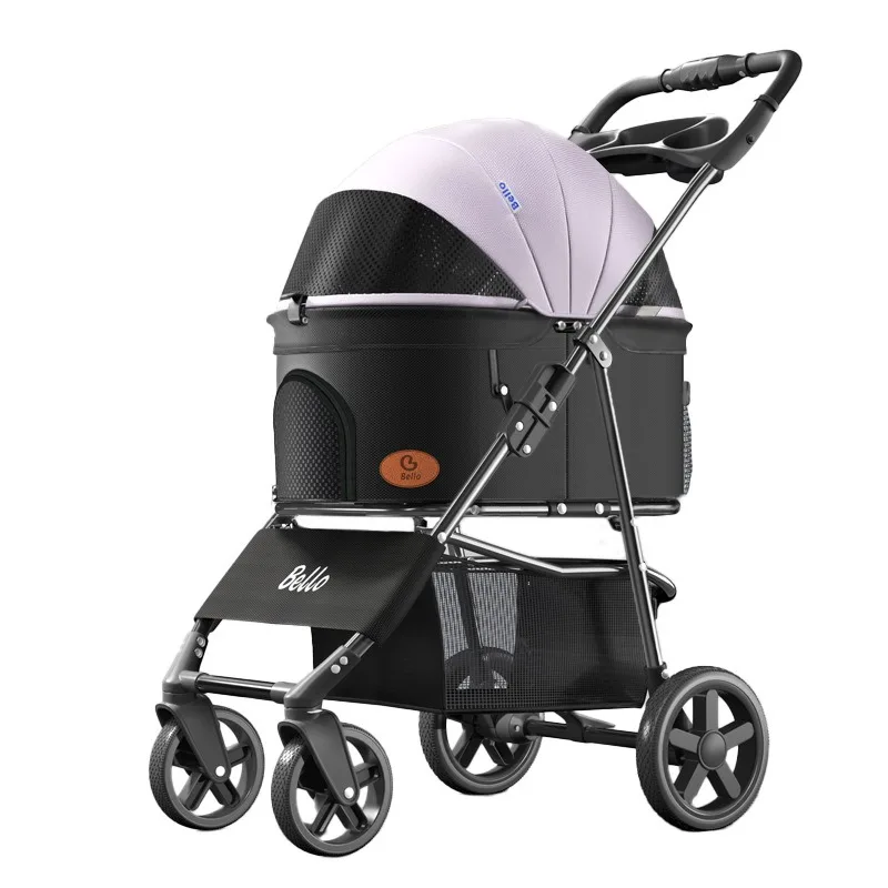 One Button Easy Fold Lightweight Pet Stroller with Carry Bag Cat Dog Travel Cart for Small Medium Pets White Purple Color Option
One Button Easy Fold Lightweight Pet Stroller with Carry Bag Cat Dog Travel Cart for Small Medium Pets White Purple Color Option