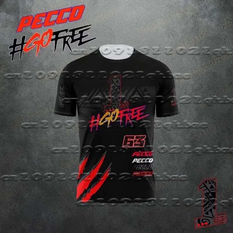 2025 New Number 63 Driver Francesco Bagnaia Racing Enthusiast Summer Men and Women Fashionable Breathable Quick Drying T-Shirt
2025 New Number 63 Driver Francesco Bagnaia Racing Enthusiast Summer Men and Women Fashionable Breathable Quick Drying T-Shirt